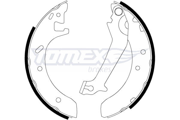 Sada brzdových čeľustí TOMEX Brakes